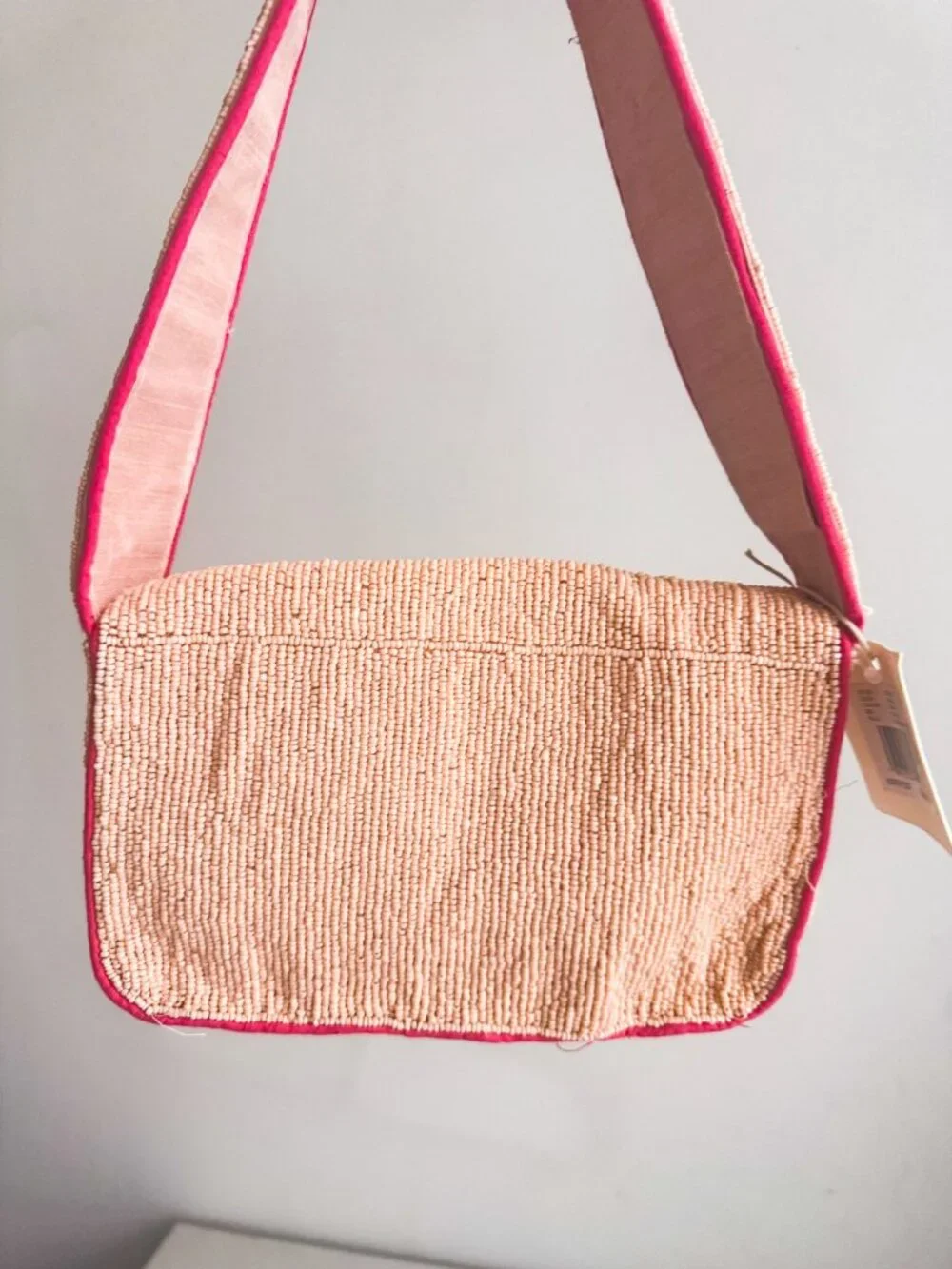 Sol and Mer Nude Pink Sardines Beaded Bag - Picture 5 of 8